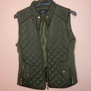 Olive green vest